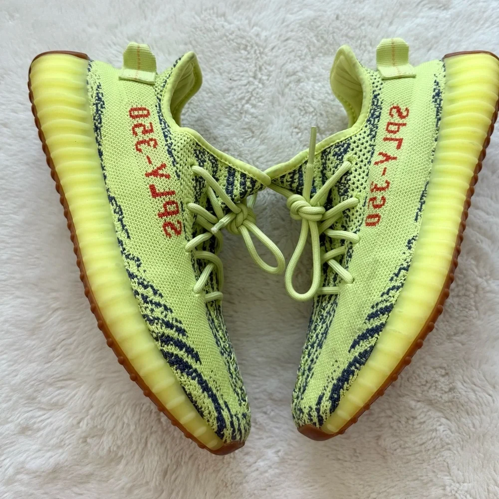 Adidas Yeezy 350 V neon black unisex size 8 US M Authentic
